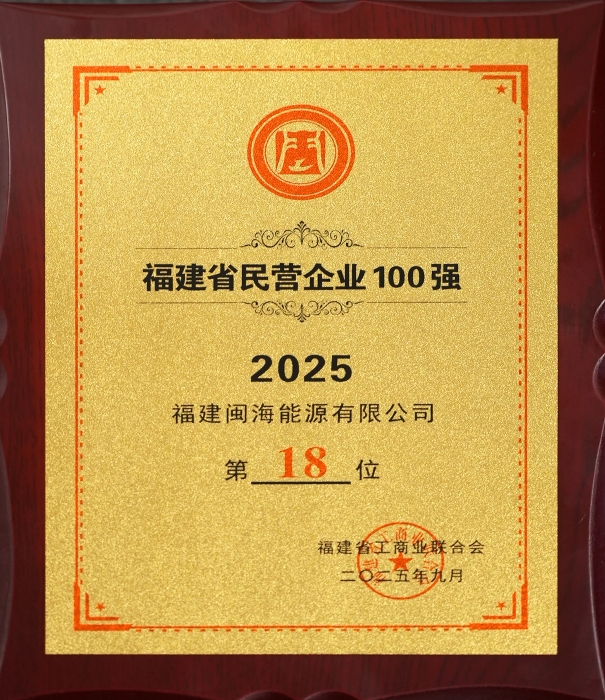 2025福建省民营企业100强第18位